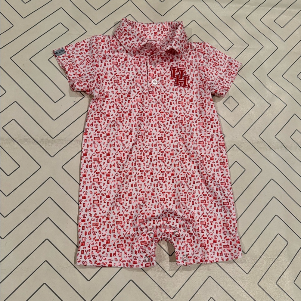 Garb Football Pattern Onesie Outfit